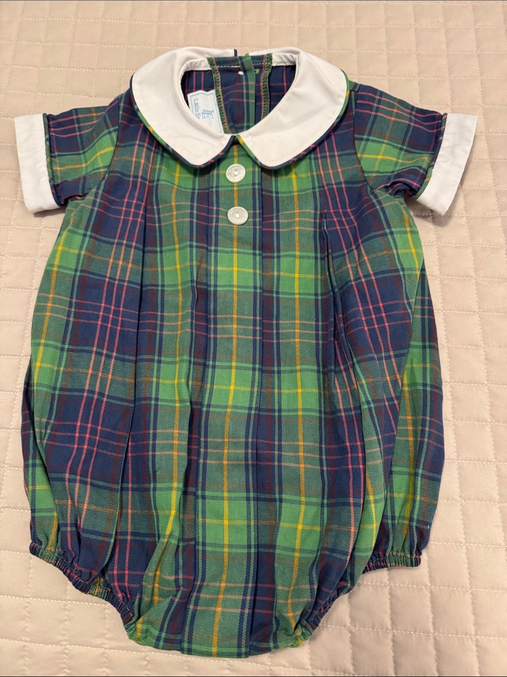 Little English size 6 months plaid bubble like new